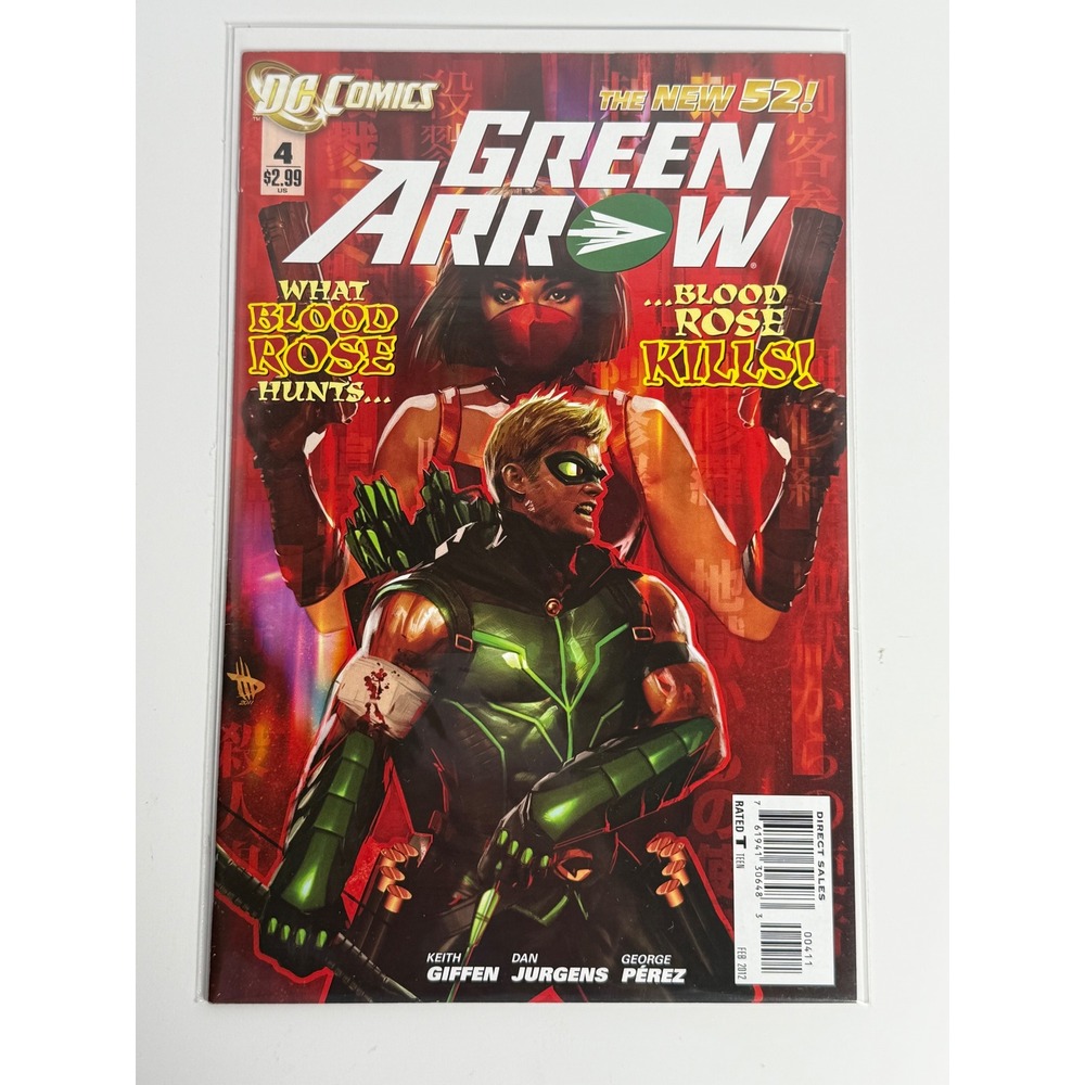 DC Comics Green Arrow #4 The New 52 2012 Keith Giffen Dan Jurgens George Perez